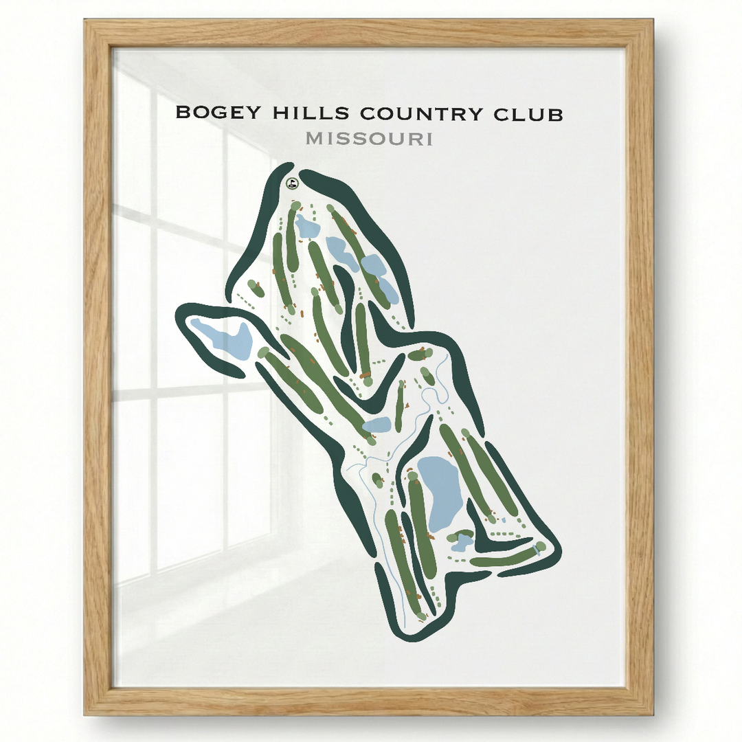 Bogey Hills Country Club, Missouri - Printed Golf Courses