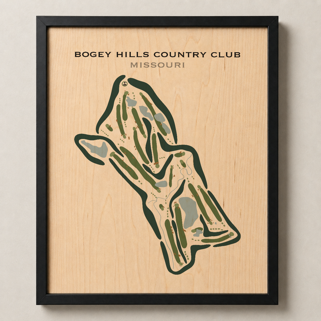 Bogey Hills Country Club, Missouri - Printed Golf Courses