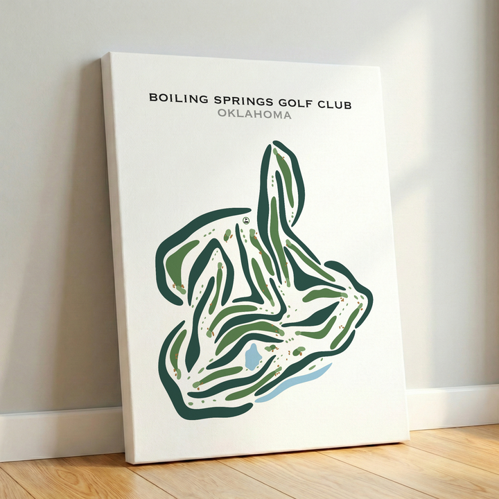 Boiling Springs Golf Club, Oklahoma - Printed Golf Courses