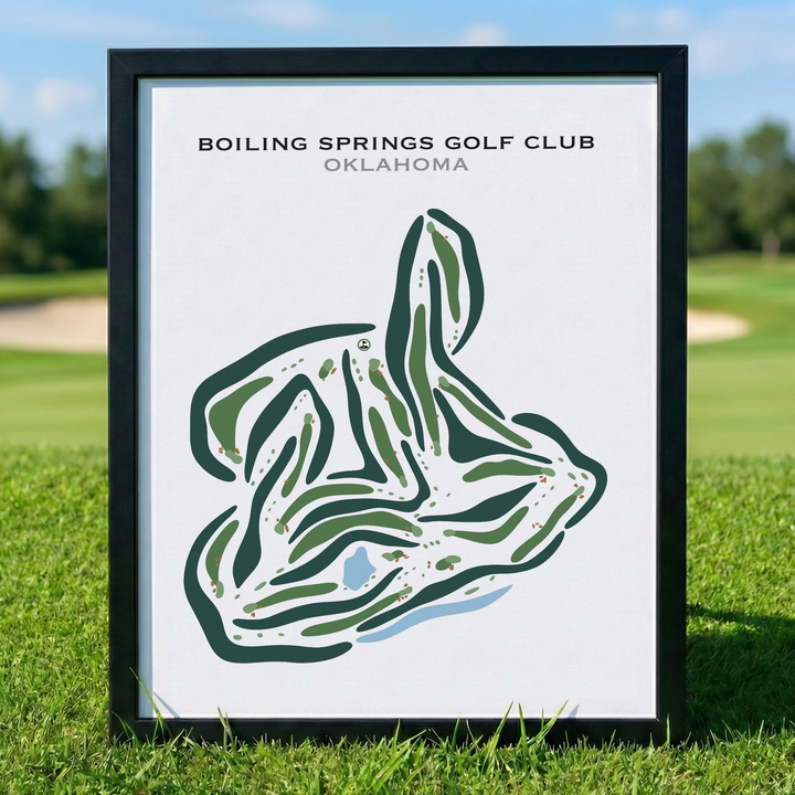 Boiling Springs Golf Club, Oklahoma - Printed Golf Courses