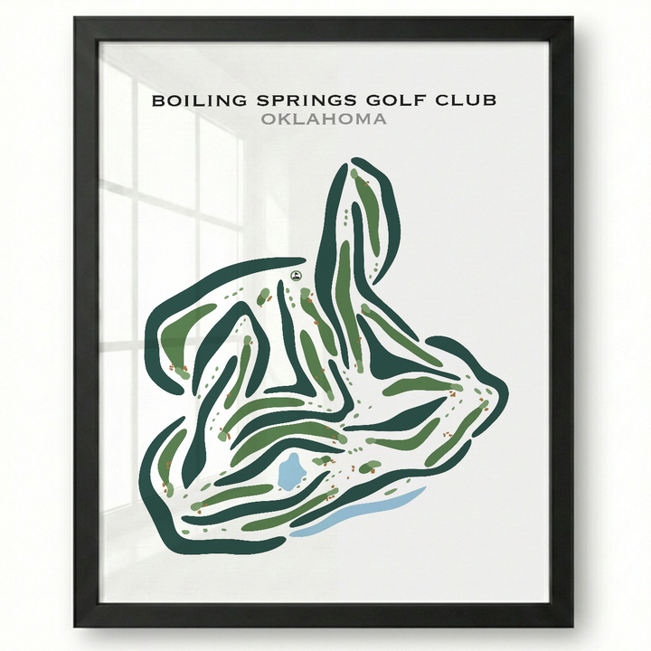 Boiling Springs Golf Club, Oklahoma - Printed Golf Courses