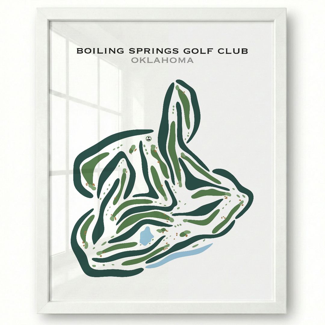 Boiling Springs Golf Club, Oklahoma - Printed Golf Courses
