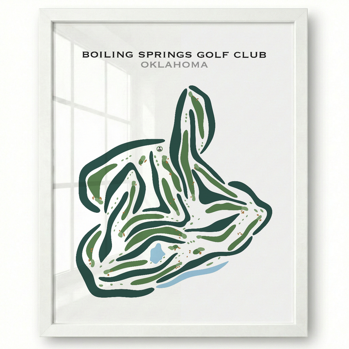 Boiling Springs Golf Club, Oklahoma - Printed Golf Courses