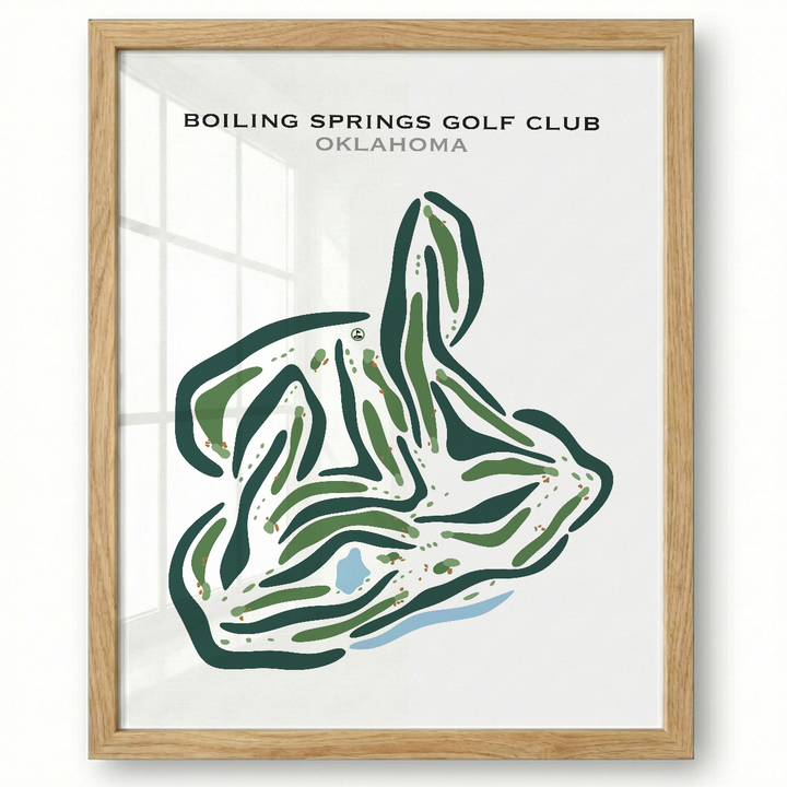 Boiling Springs Golf Club, Oklahoma - Printed Golf Courses