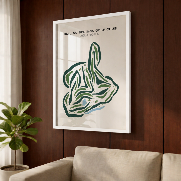 Boiling Springs Golf Club, Oklahoma - Printed Golf Courses