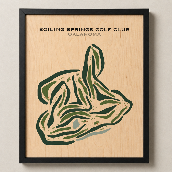 Boiling Springs Golf Club, Oklahoma - Printed Golf Courses