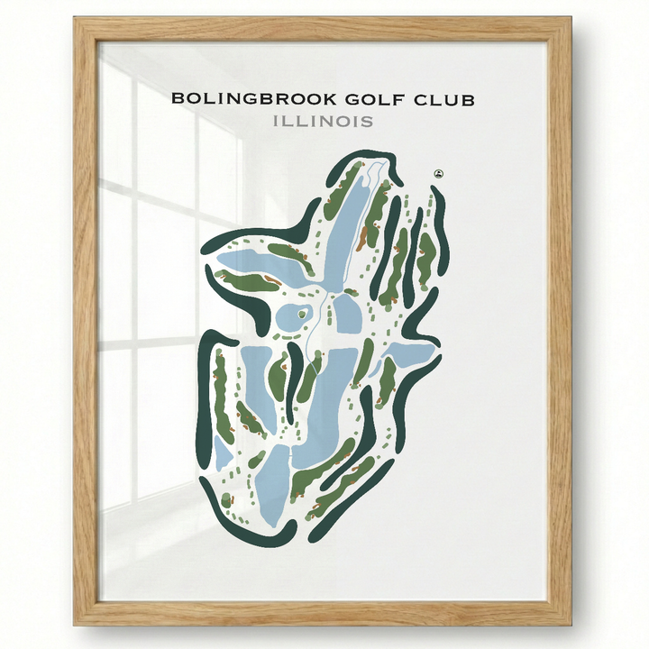 Bolingbrook Golf Club, Illinois - Printed Golf Course