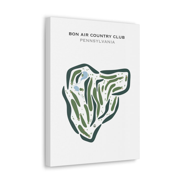 Bon Air Country Club, Pennsylvania - Printed Golf Courses