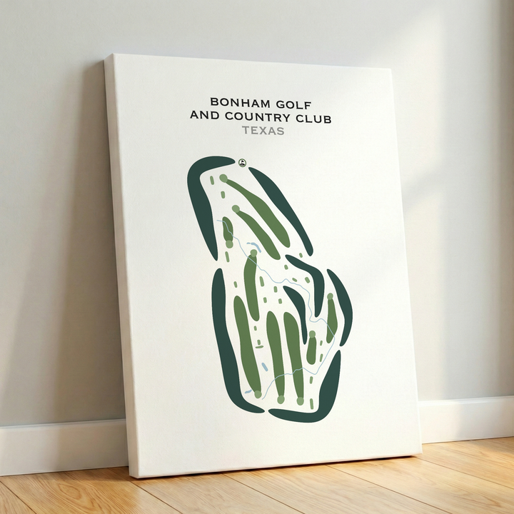 Bonham Golf & Country Club, Texas - Printed Golf Courses