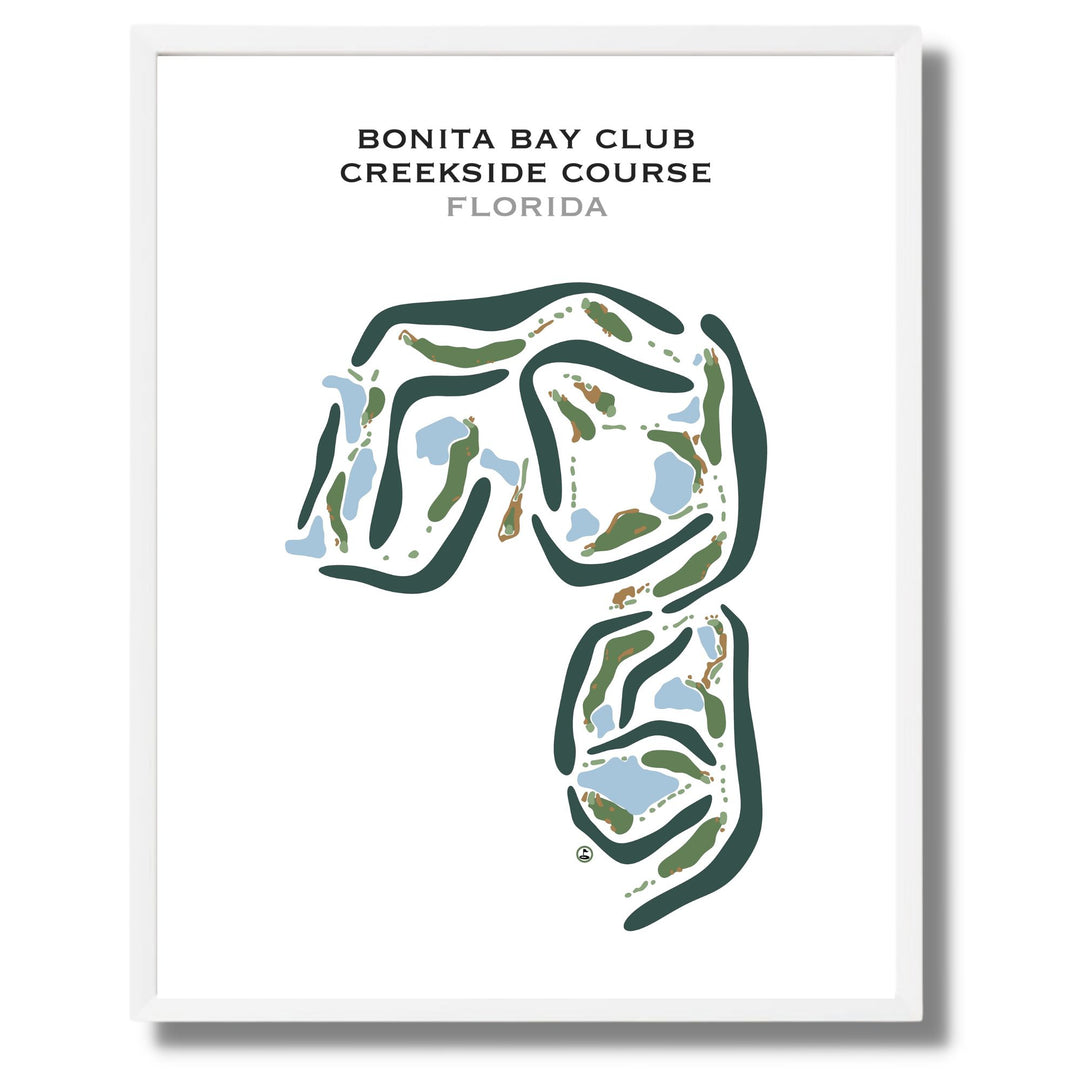 Bonita Bay Club - Creekside Course, Florida - Printed Golf Courses