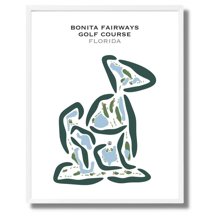 Bonita Fairways Golf Course, Florida - Printed Golf Courses