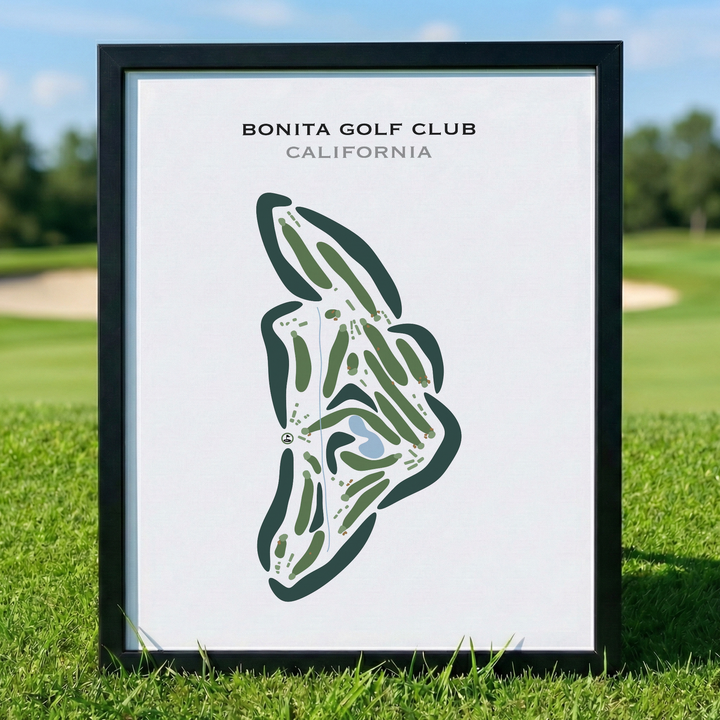 Bonita Golf Club, California - Printed Golf Courses
