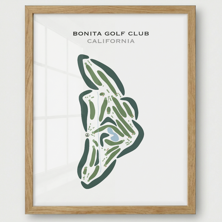 Bonita Golf Club, California - Printed Golf Courses