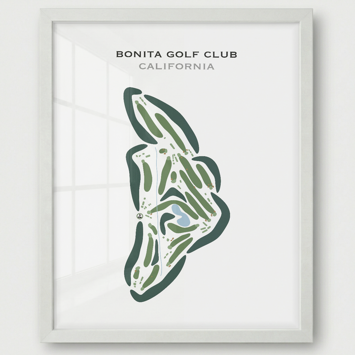 Bonita Golf Club, California - Printed Golf Courses