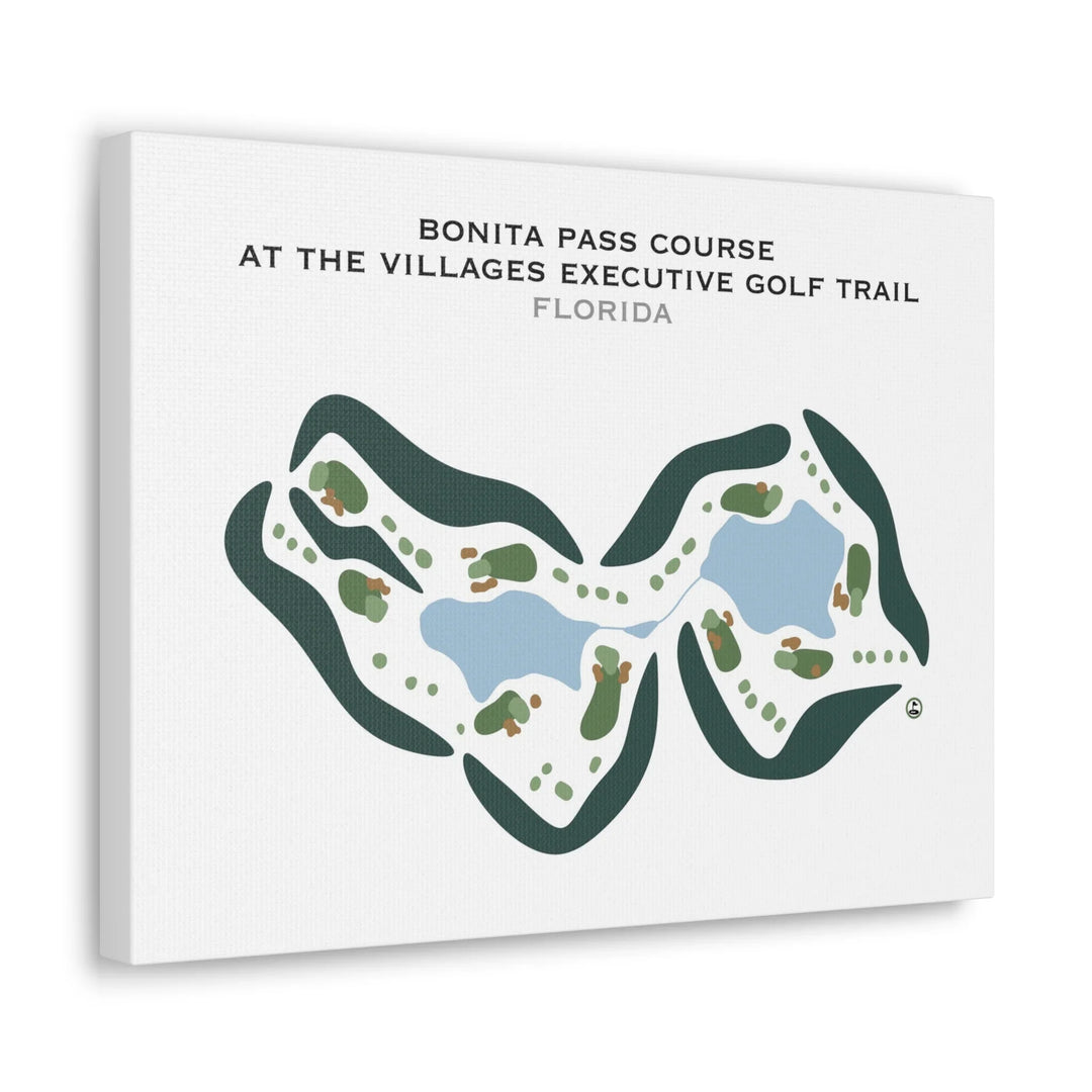 Bonita Pass Course at The Villages Executive Golf Trail, Florida - Printed Golf Courses