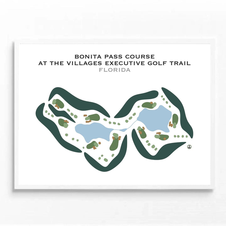 Bonita Pass Course at The Villages Executive Golf Trail, Florida - Printed Golf Courses