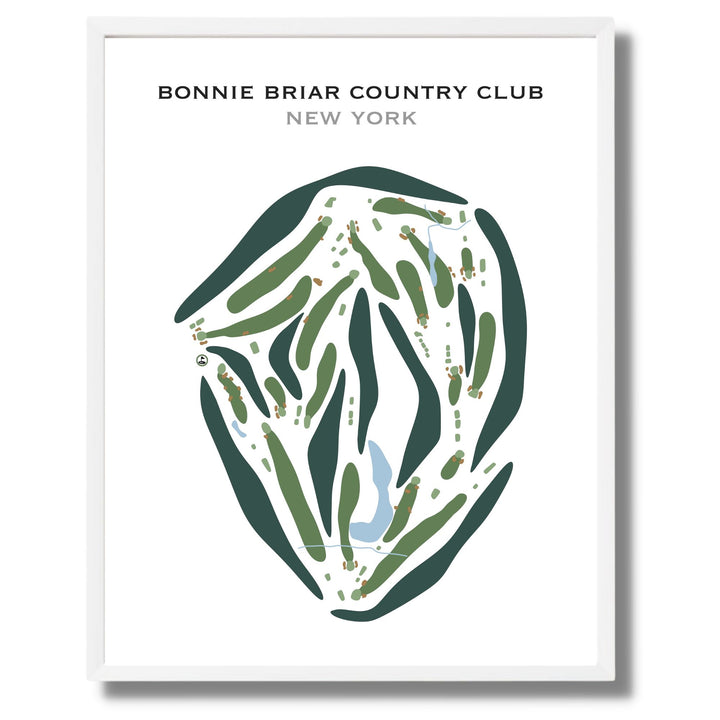 Bonnie Briar Country Club, New York - Printed Golf Courses