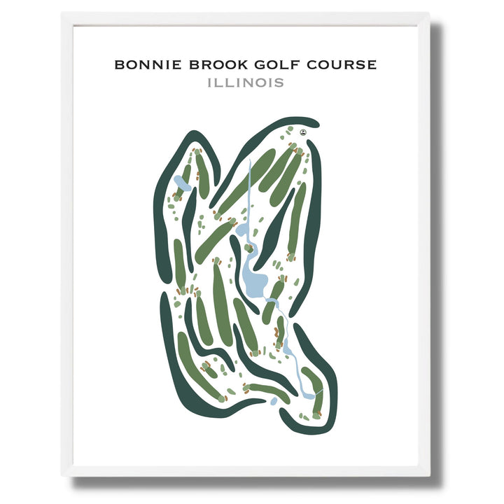 Bonnie Brook Golf Course, Illinois - Printed Golf Courses