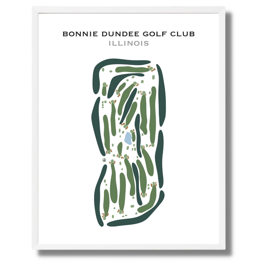 Bonnie Dundee Golf Club, Illinois - Printed Golf Courses