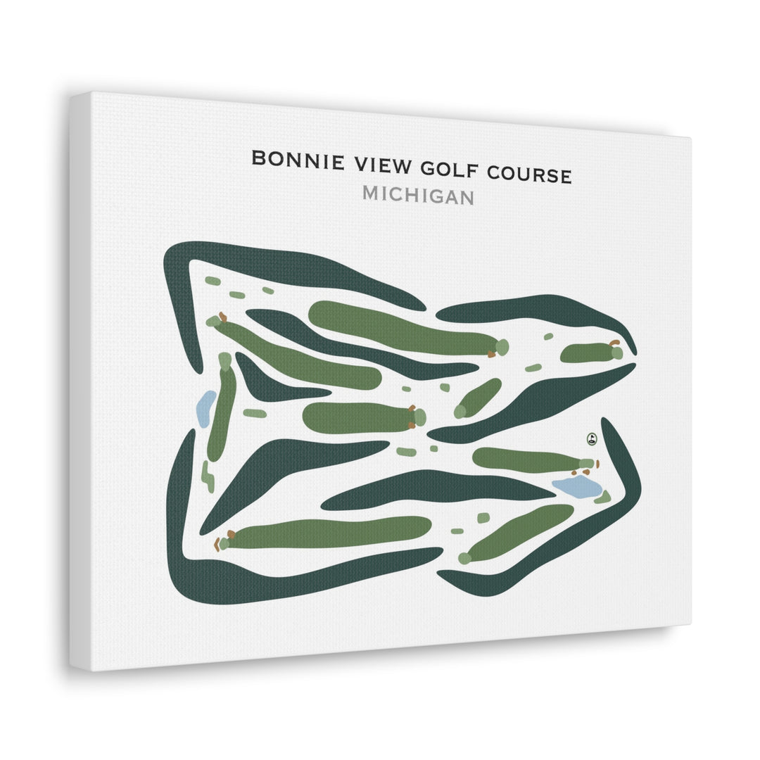 Bonnie View Golf Course, Michigan - Printed Golf Courses