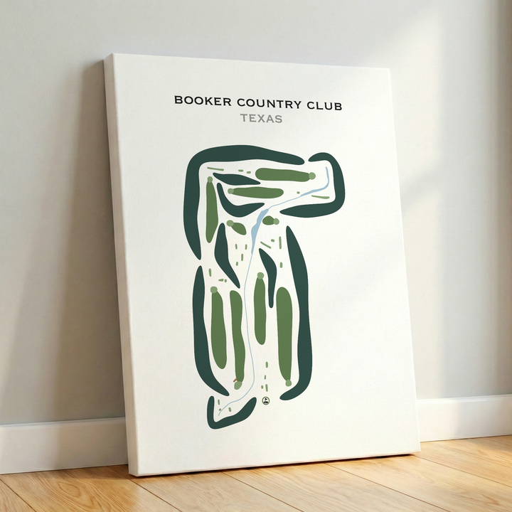 Booker Country Club, Texas - Printed Golf Courses