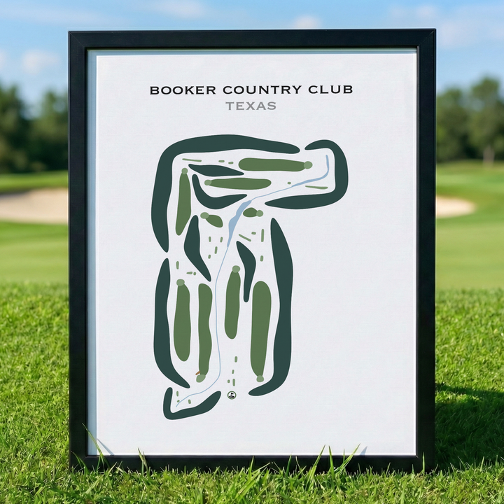 Booker Country Club, Texas - Printed Golf Courses