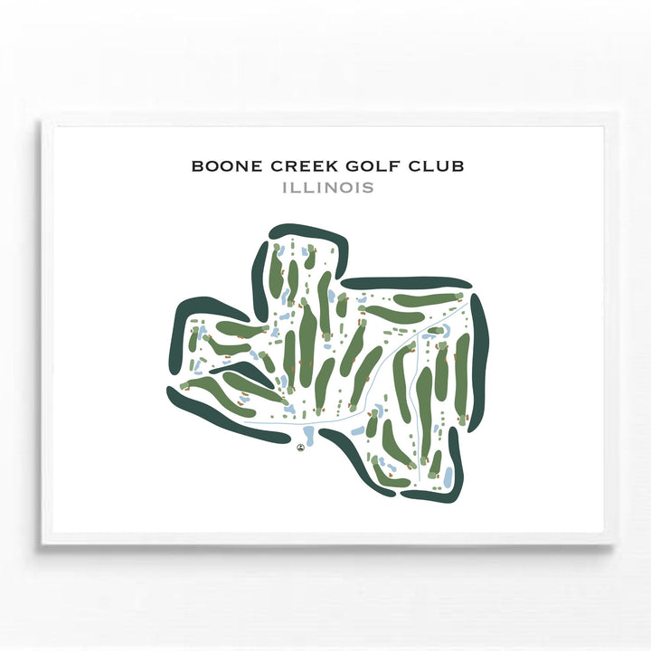 Boone Creek Golf Club, Illinois - Printed Golf Course