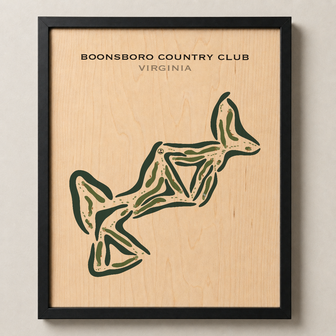 Boonsboro Country Club, Virginia - Printed Golf Courses