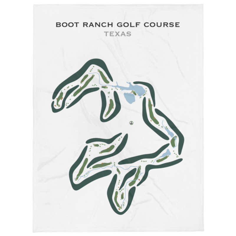 Boot Ranch Golf Course, Texas - Printed Golf Courses