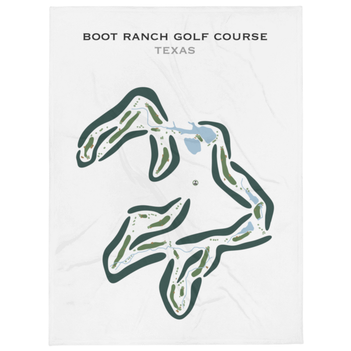 Boot Ranch Golf Course, Texas - Printed Golf Courses