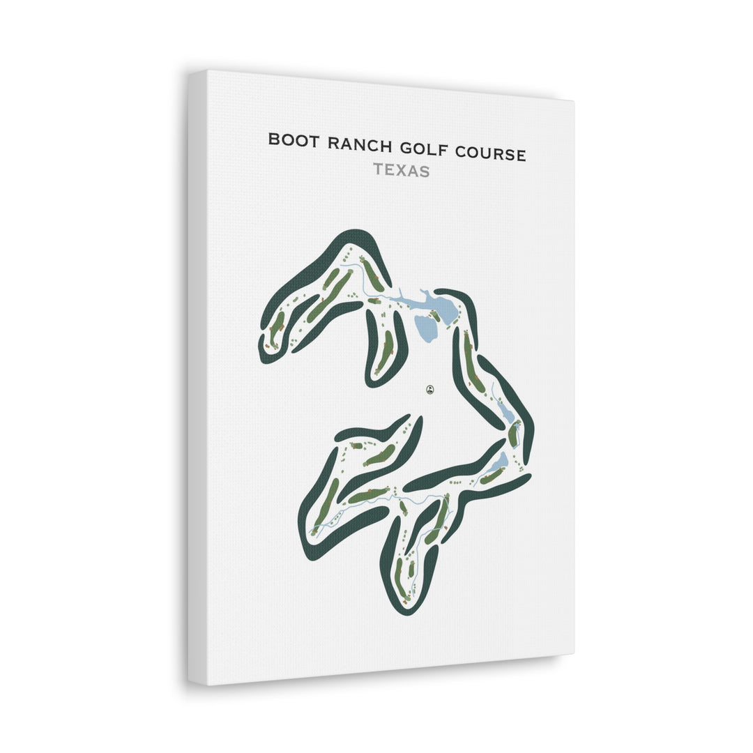 Boot Ranch Golf Course, Texas - Printed Golf Courses