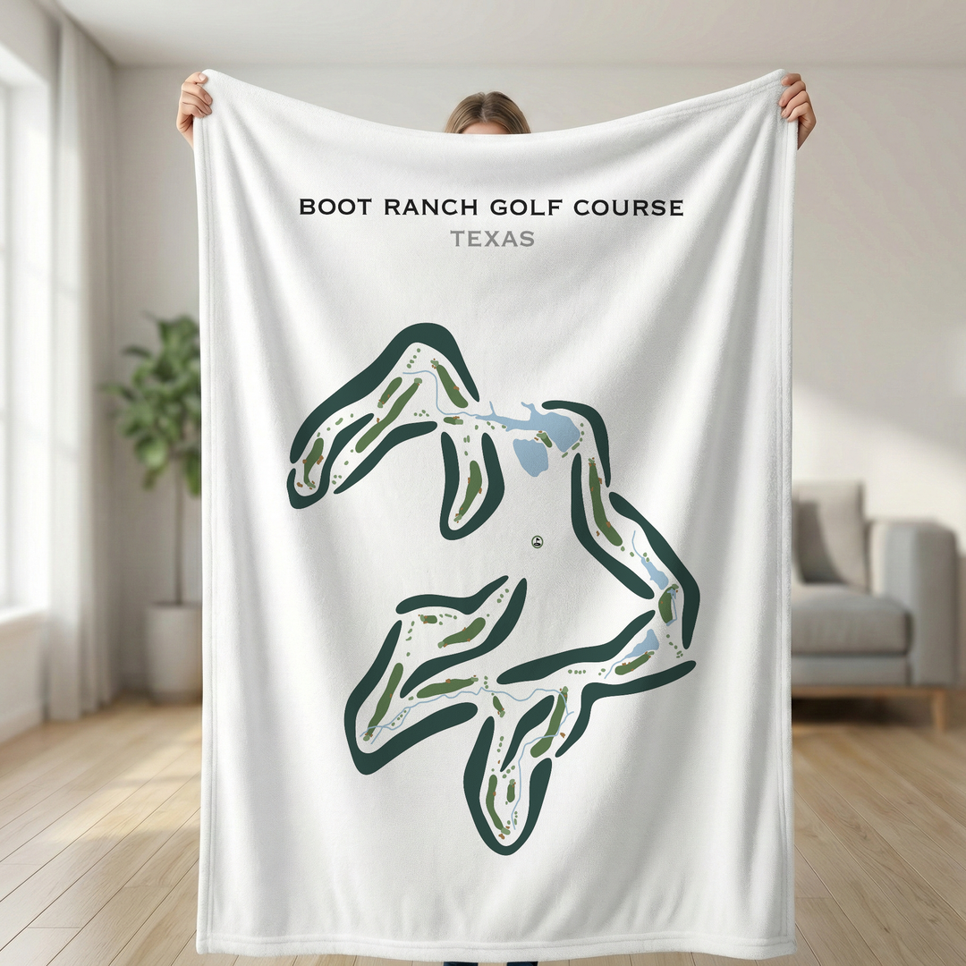 Boot Ranch Golf Course, Texas - Printed Golf Courses