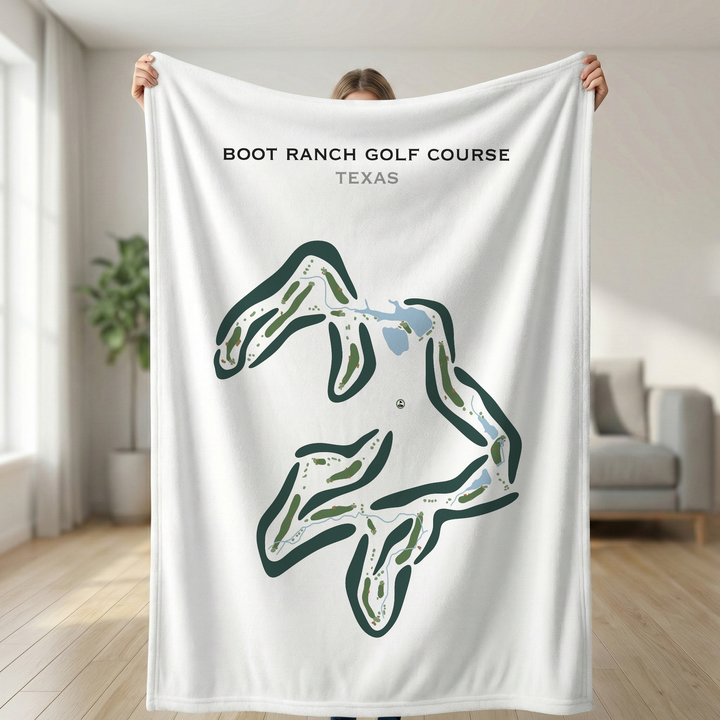Boot Ranch Golf Course, Texas - Printed Golf Courses