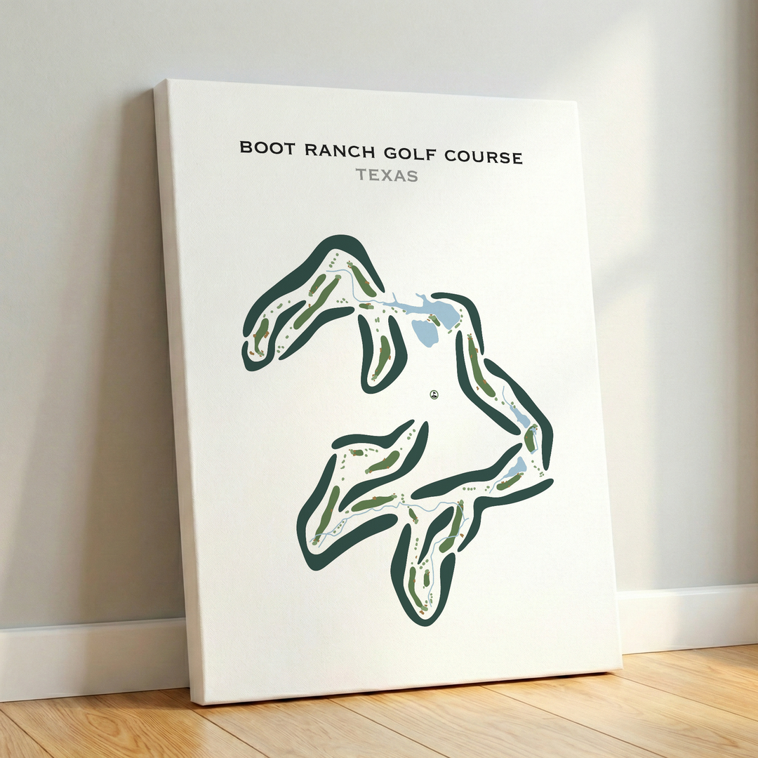 Boot Ranch Golf Course, Texas - Printed Golf Courses