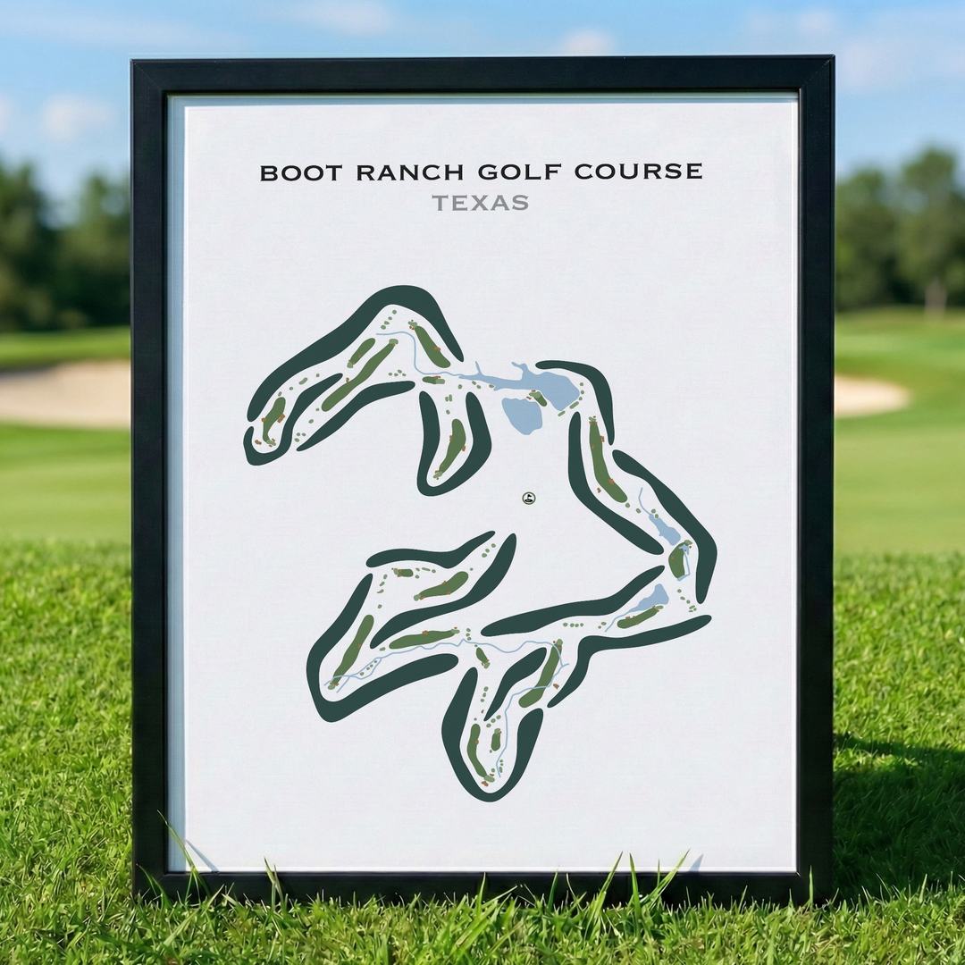 Boot Ranch Golf Course, Texas - Printed Golf Courses