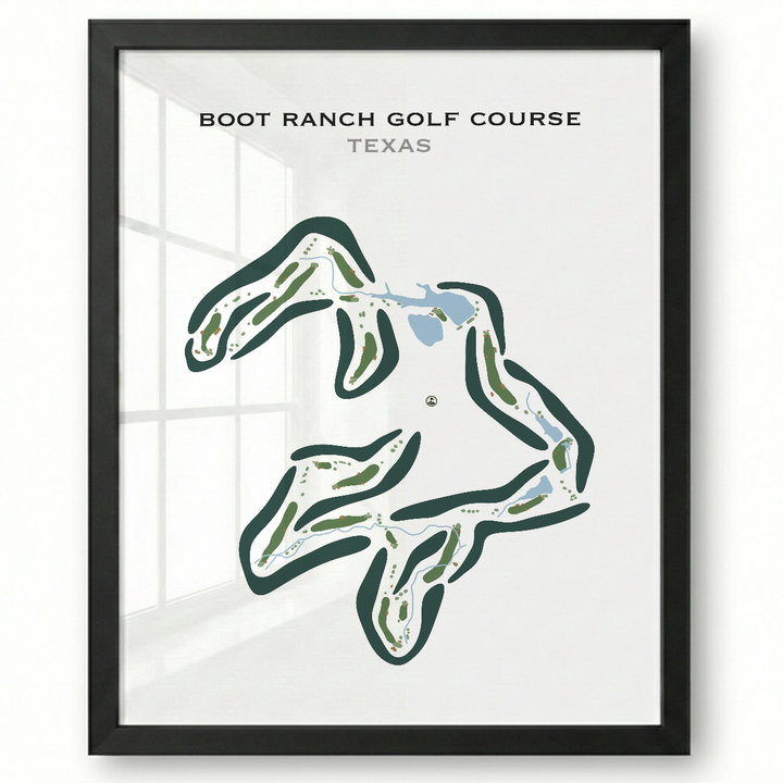 Boot Ranch Golf Course, Texas - Printed Golf Courses