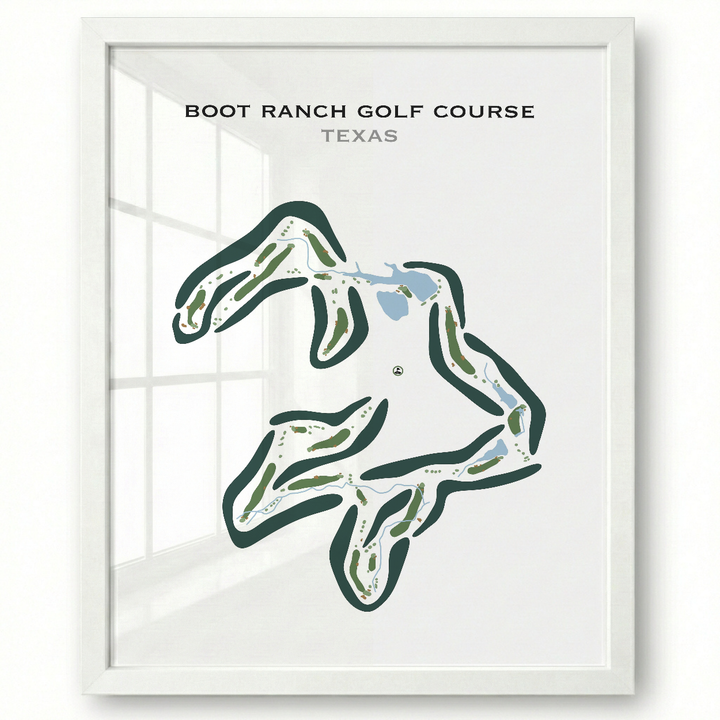 Boot Ranch Golf Course, Texas - Printed Golf Courses