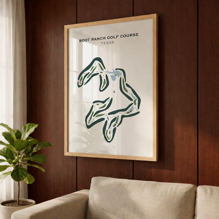 Boot Ranch Golf Course, Texas - Printed Golf Courses