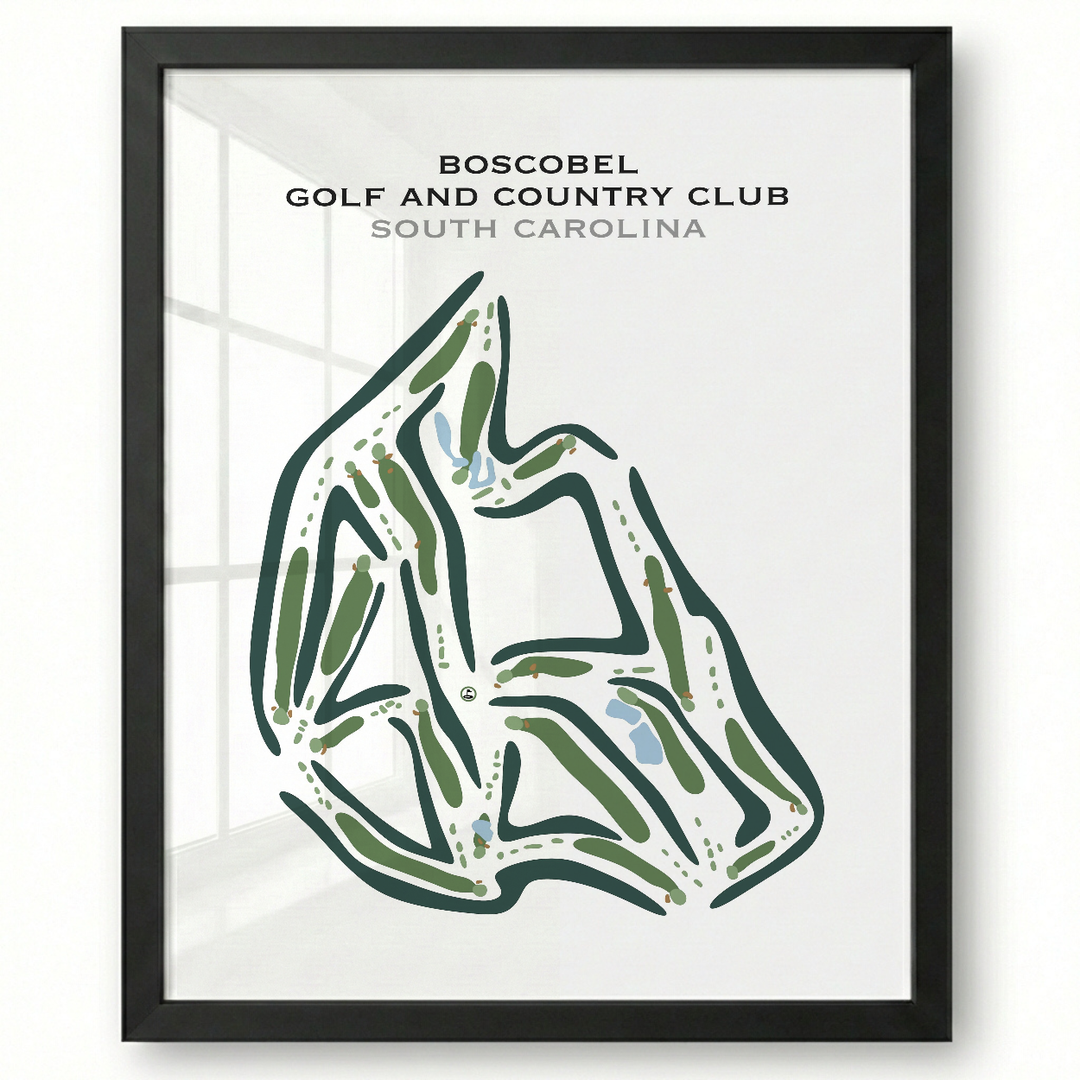 Boscobel Golf & Country Club, South Carolina - Printed Golf Courses