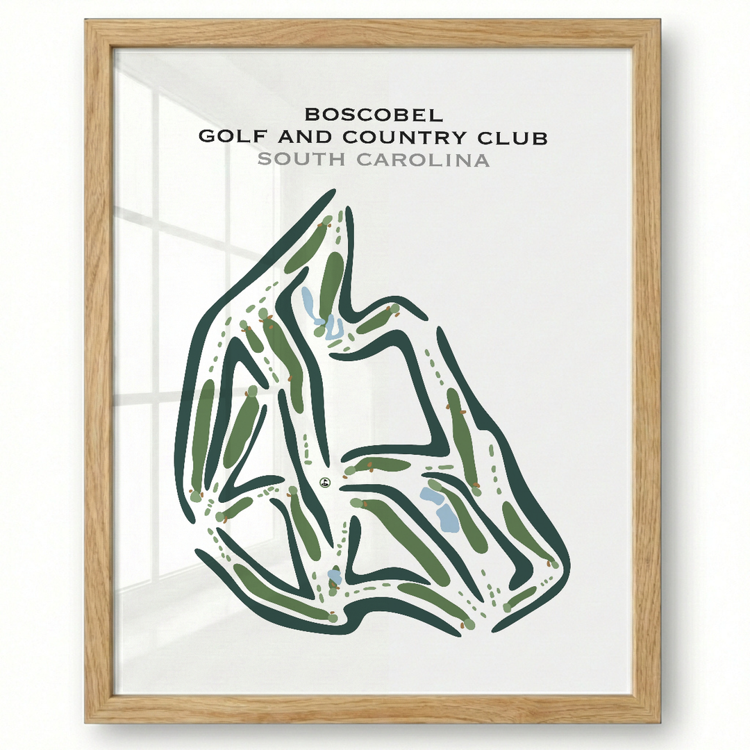 Boscobel Golf & Country Club, South Carolina - Printed Golf Courses