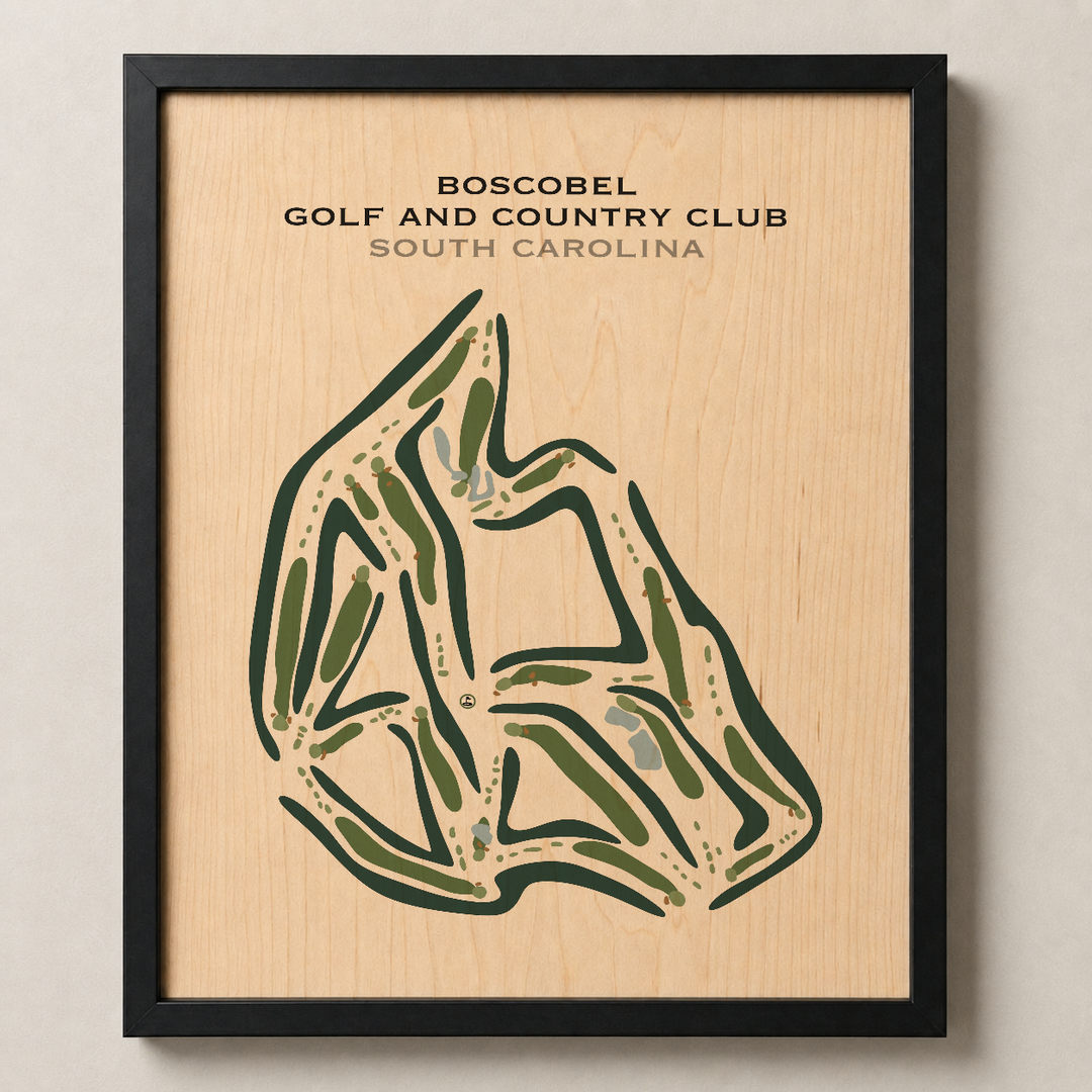 Boscobel Golf & Country Club, South Carolina - Printed Golf Courses