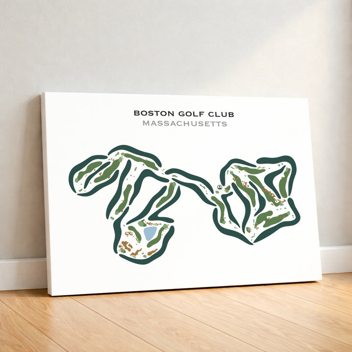 Boston Golf Club, Massachusetts - Printed Golf Courses