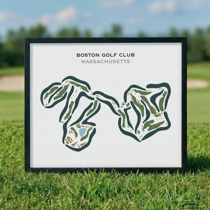 Boston Golf Club, Massachusetts - Printed Golf Courses