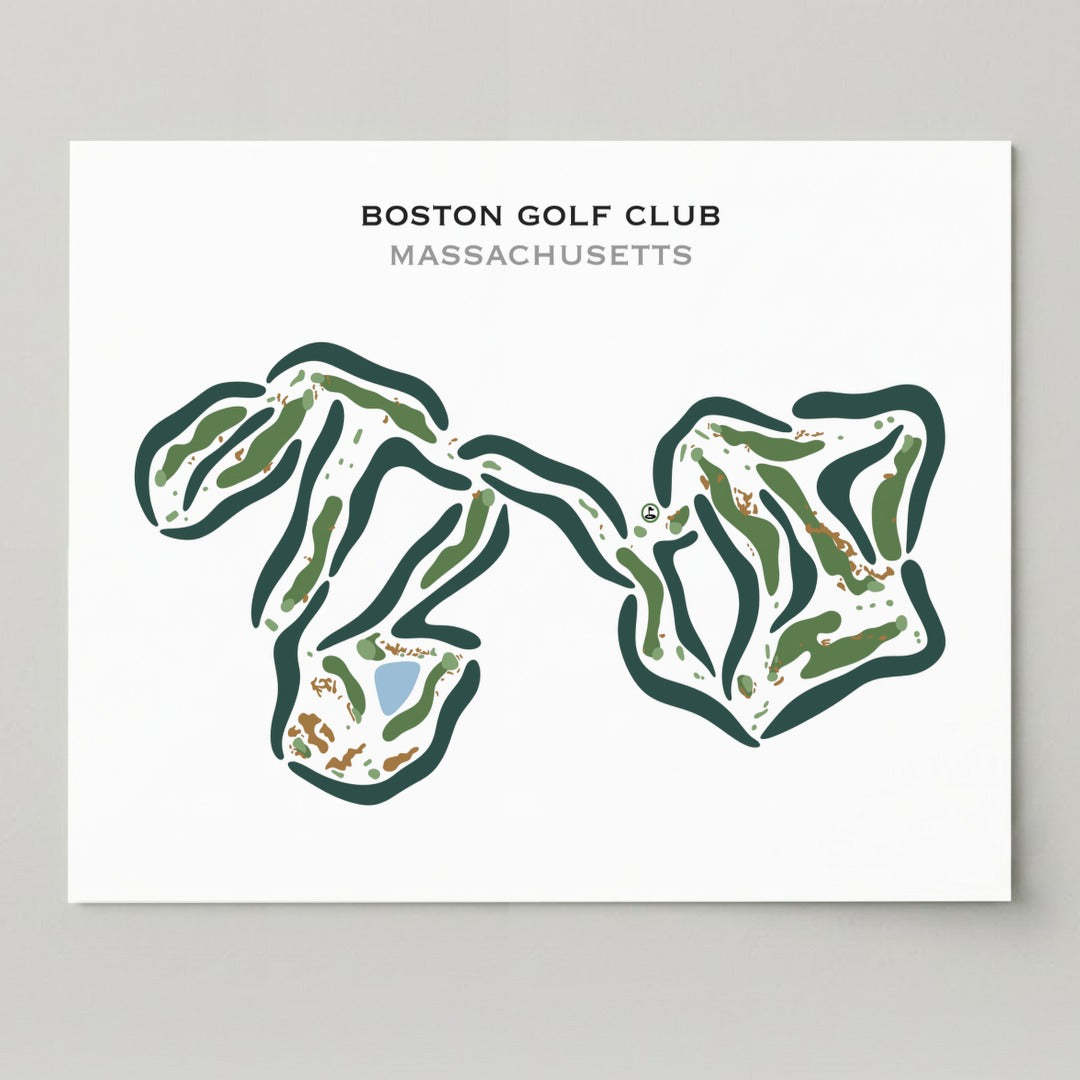 Boston Golf Club, Massachusetts - Printed Golf Courses