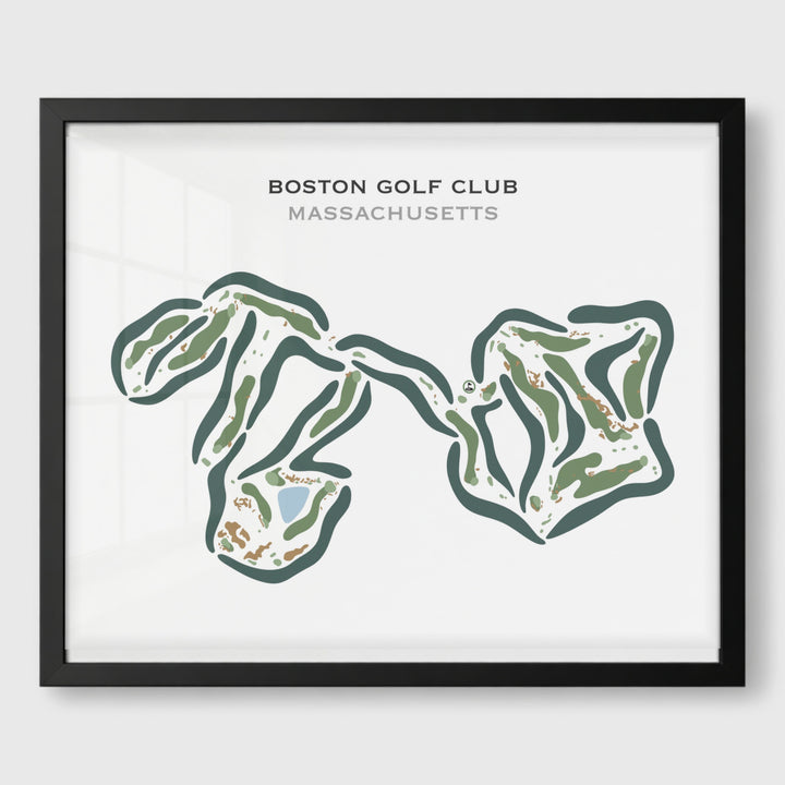 Boston Golf Club, Massachusetts - Printed Golf Courses
