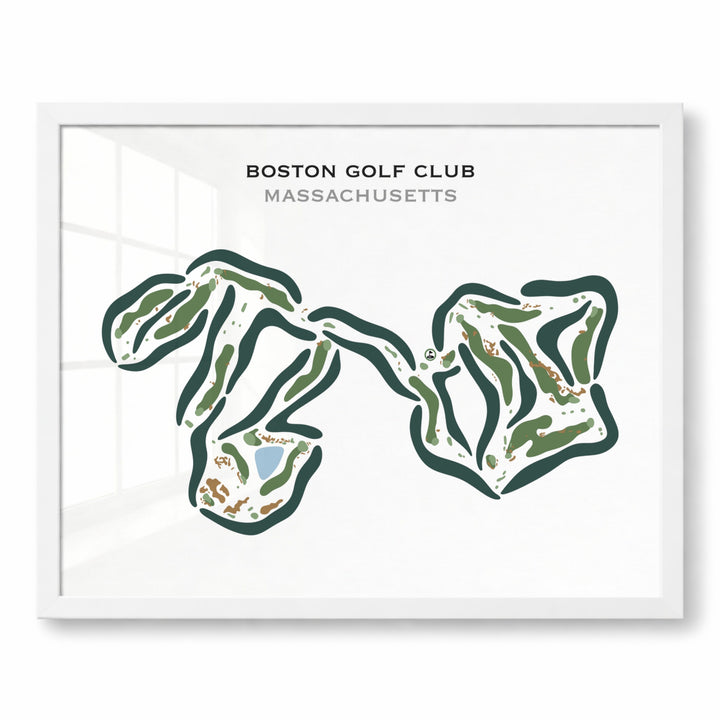 Boston Golf Club, Massachusetts - Printed Golf Courses