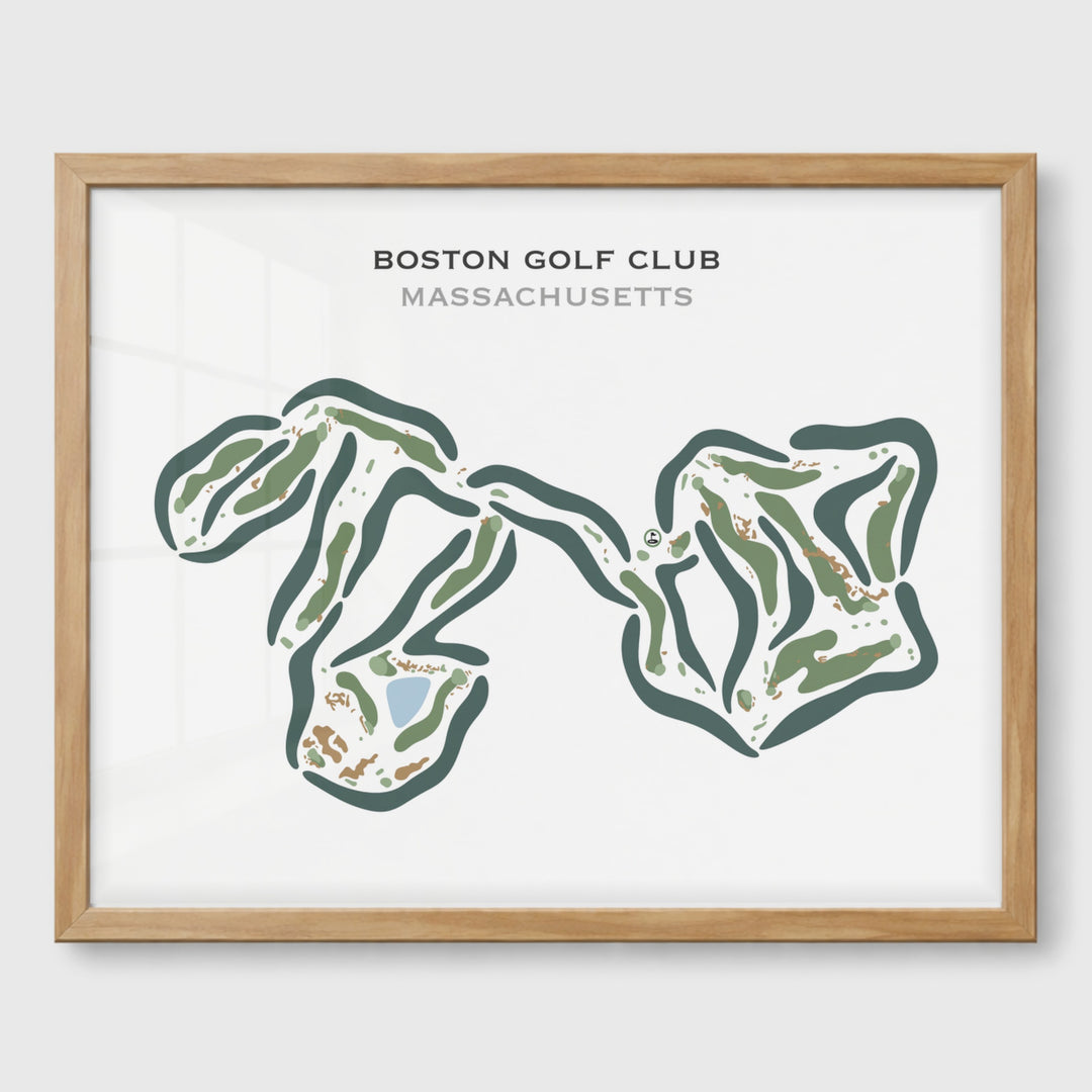 Boston Golf Club, Massachusetts - Printed Golf Courses