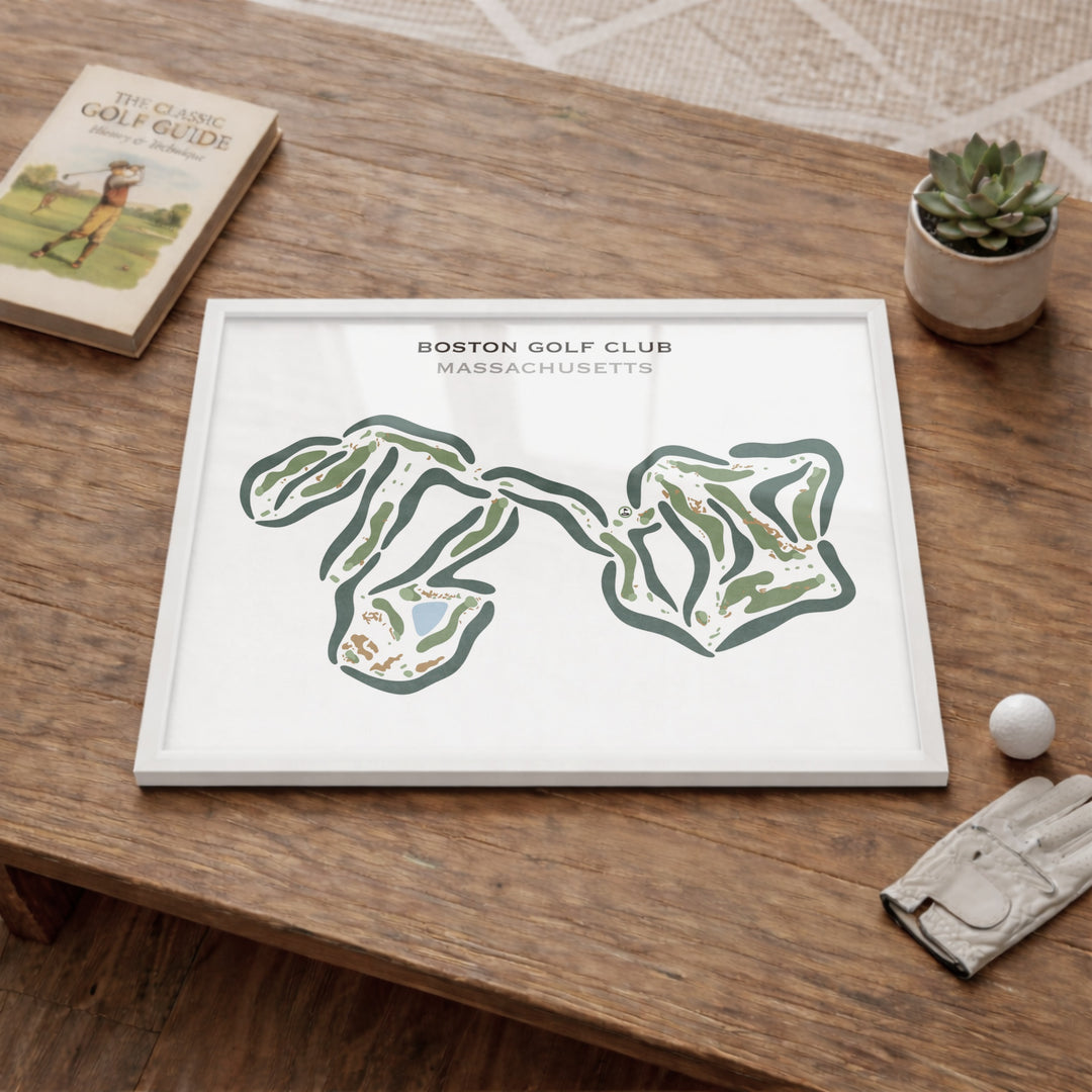 Boston Golf Club, Massachusetts - Printed Golf Courses