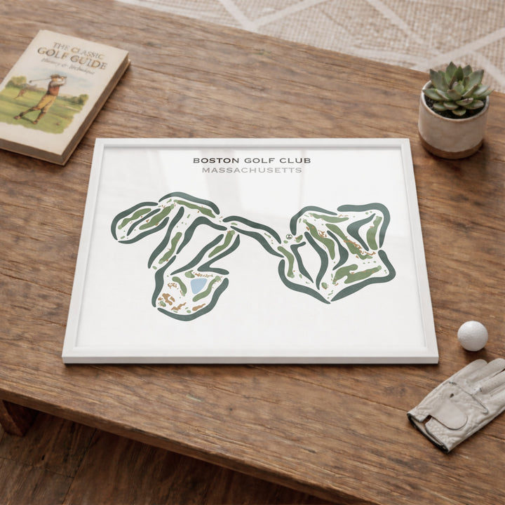 Boston Golf Club, Massachusetts - Printed Golf Courses