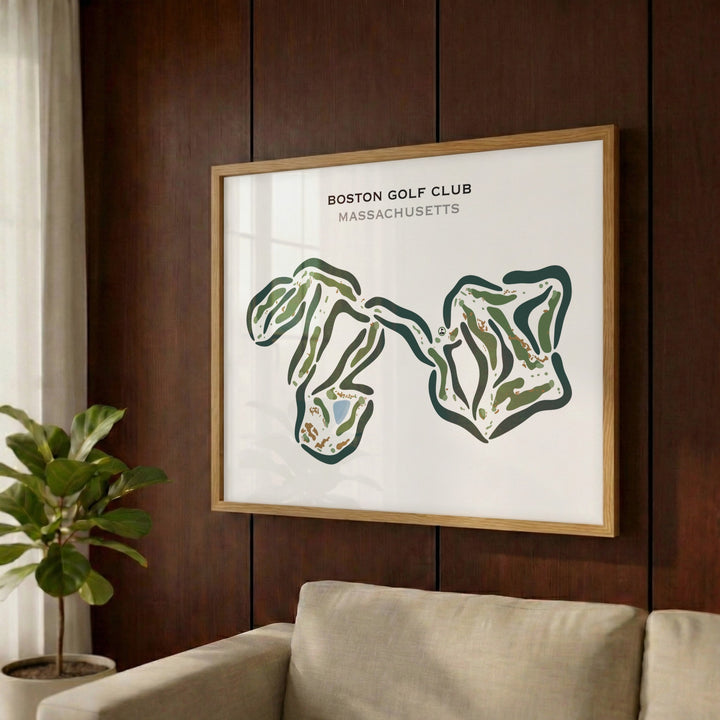 Boston Golf Club, Massachusetts - Printed Golf Courses